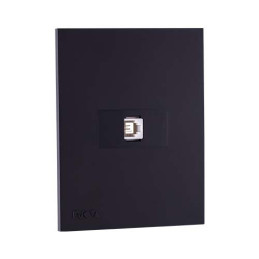 INTERRUPTOR + TOMA CORRIENTE NOVA NEGRO MATE