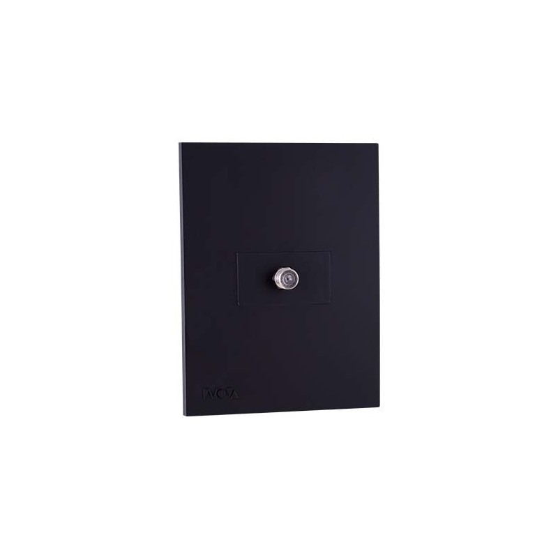 SALIDA COAXIAL SENCILLA NOVA NEGRO MATE