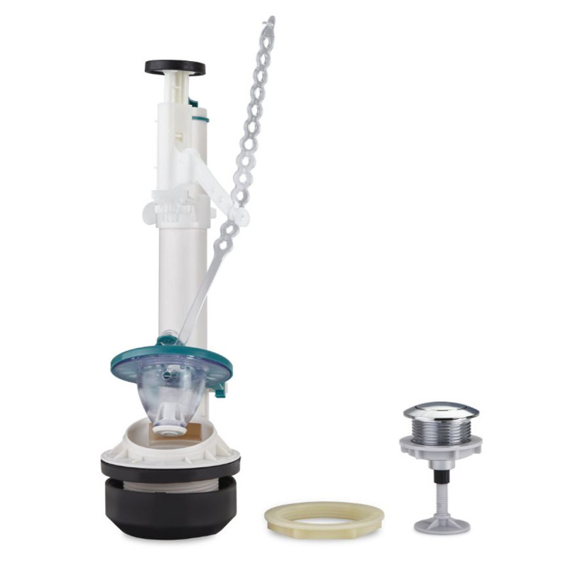 VÁLVULA DESCARGA NUKI 2P CATAPULTA 32CM + BOTÓN