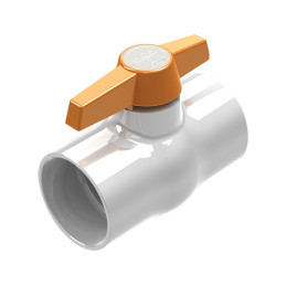 VÁLVULA BOLA LISA PVC