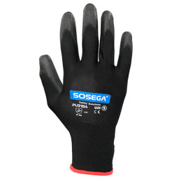 GUANTE POLIURETANO NEGRO PU3104
