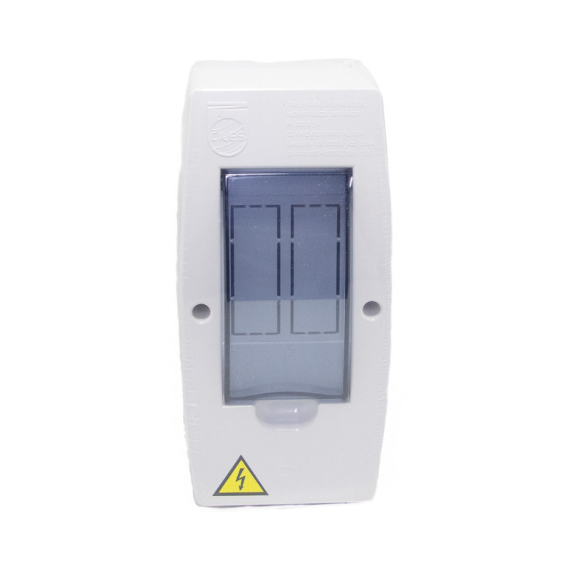 TABLERO ENCHUFABLE 2 CIR BIF SOBREPONE