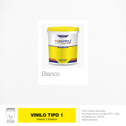VINILO EN BASE AGUA TIPO 1...