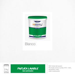 PINTURA LAVABLE (1/4 DE GALÓN)