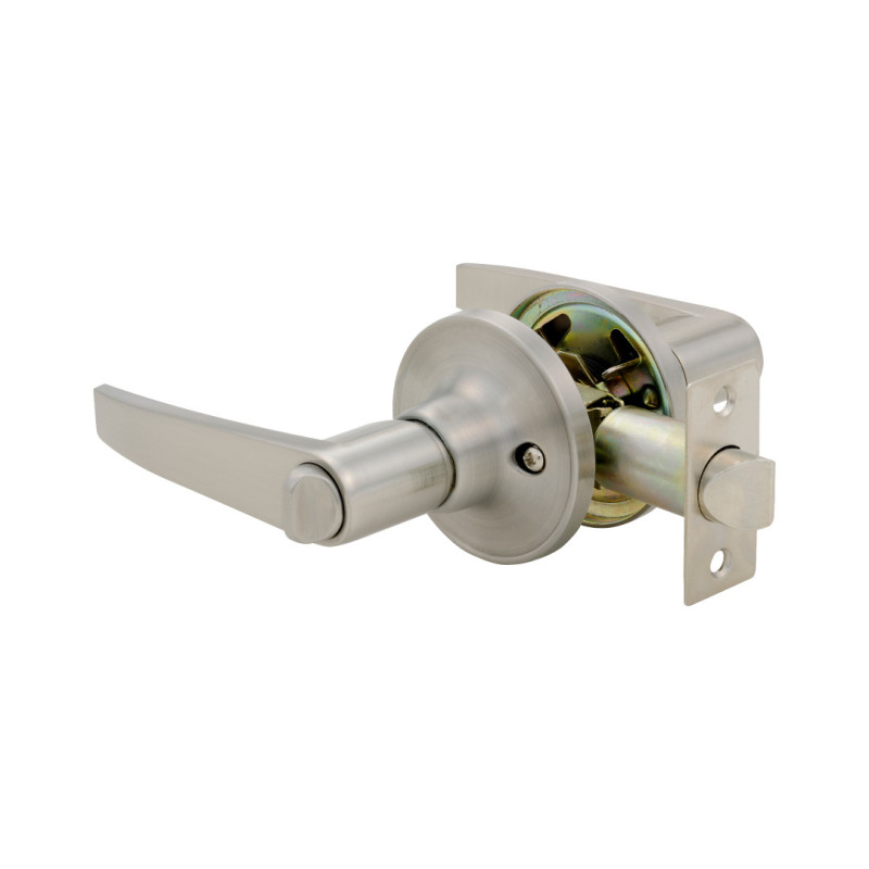 Cerradura Tubular Para Alcoba Con Manija Metalica acabado Inox Cannes