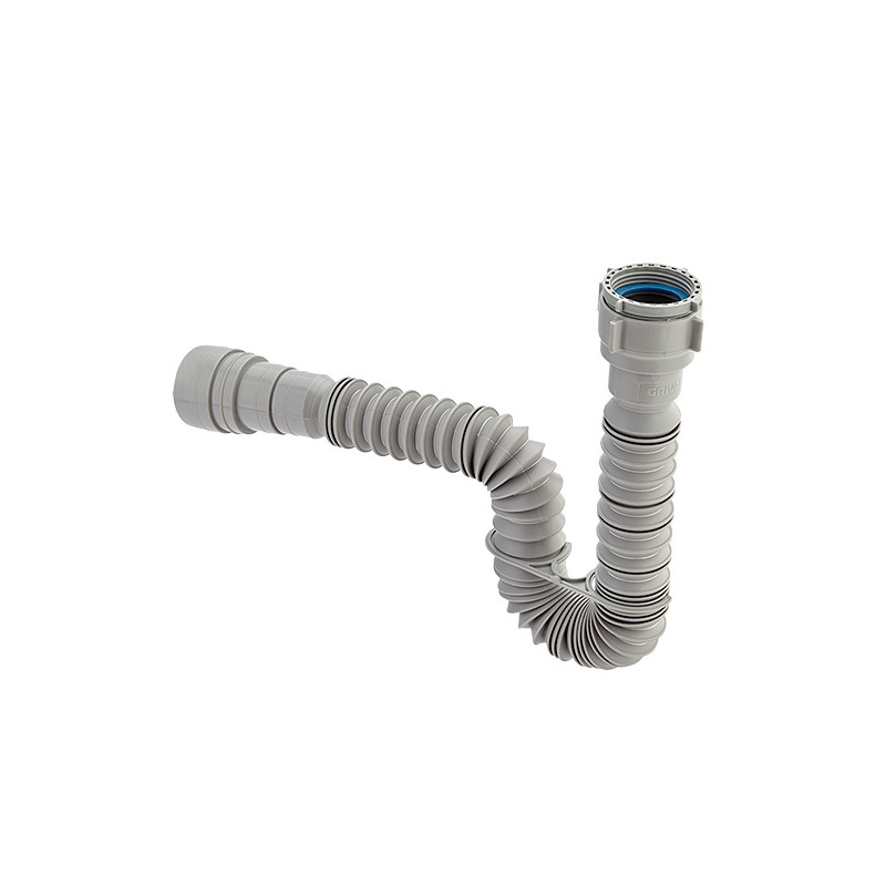 SIFÓN GRIS FLEXIBLE PARA LAVAMANOS