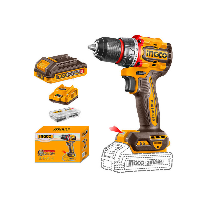 TALADRO INALAMBRICO 20V 1/2