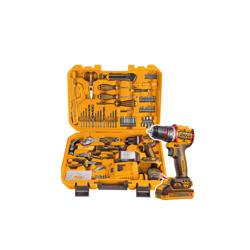 JUEGO TALADRO INALAMBRICO + 164 PIEZAS