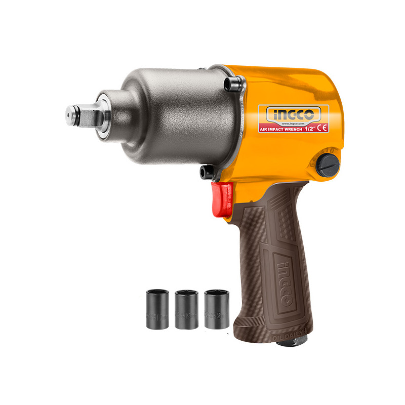 PISTOLA IMPACTO NEUMÁTICA 1/2'' + 3 COPAS